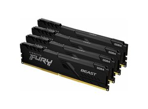 0740617320190 - 16GB (4x4GB) KINGSTON FURY Beast DDR4-2666 CL16 RAM Gaming Arbeitsspeicher Kit (KF426C16BBK4 16)