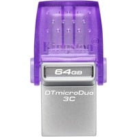 0740617328219 - DataTraveler microDuo 3C - USB-Flash-Laufwerk - 64 GB - USB 32 Gen 1   USB-C