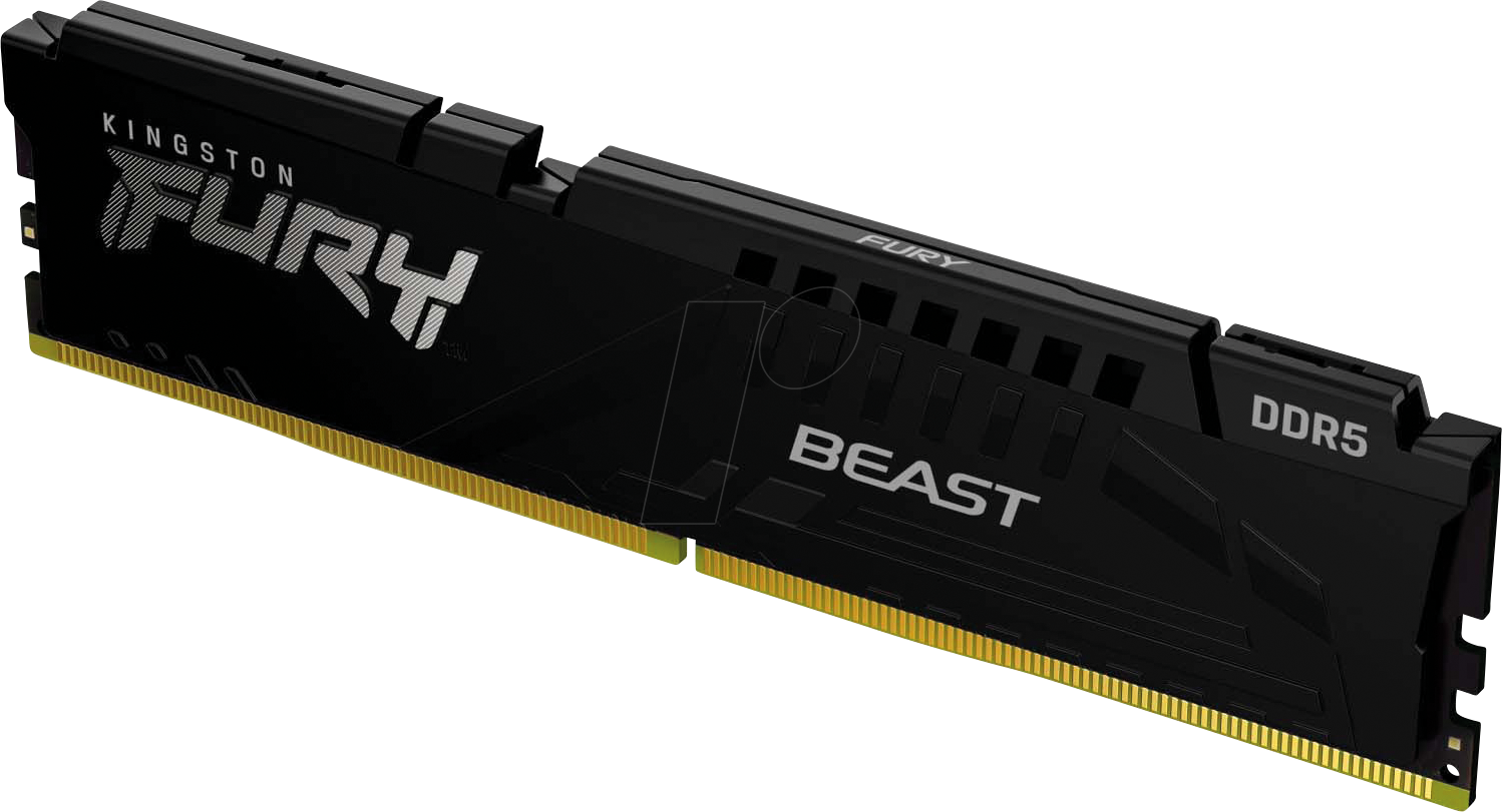 0740617331691 - FURY Beast DDR5-6000 - 32GB - CL40 - Single Channel (1 Stück) - Intel XMP - Schwarz 0740617331691 - FURY Beast DDR5-6000 - 32GB - CL40 - Single Channel (1 Stück) - Intel XMP - Schwarz