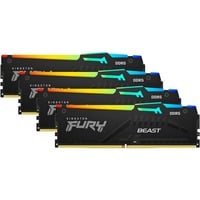 0740617335170 - FURY Beast RGB DDR5-5600 - 128GB - CL40 - Quad-Kanal (4 Stück) - Intel XMP - Schwarz mit RGB 0740617335170 - FURY Beast RGB DDR5-5600 - 128GB - CL40 - Quad-Kanal (4 Stück) - Intel XMP - Schwarz mit RGB
