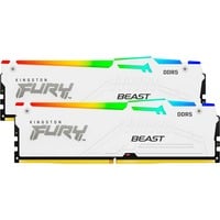 0740617343007 - FURY Beast RGB DDR5-6400 - 32GB - CL32 - Dual Channel (2 Stück) - AMD EXPO & Intel XMP - Weiß mit RGB