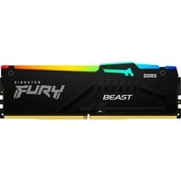 0740617343090 - FURY Beast RGB DDR5-6400 - 32GB - CL32 - Single Channel (1 Stück) - AMD EXPO & Intel XMP - Schwarz mit RGB