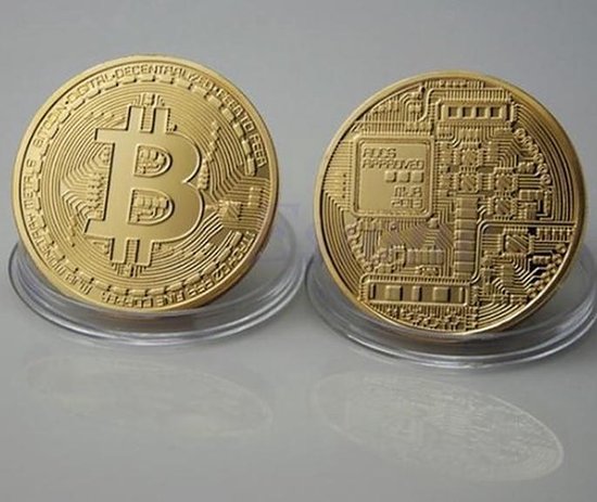 0741342150694 - Bitcoin-Münze mit Etui - Gold