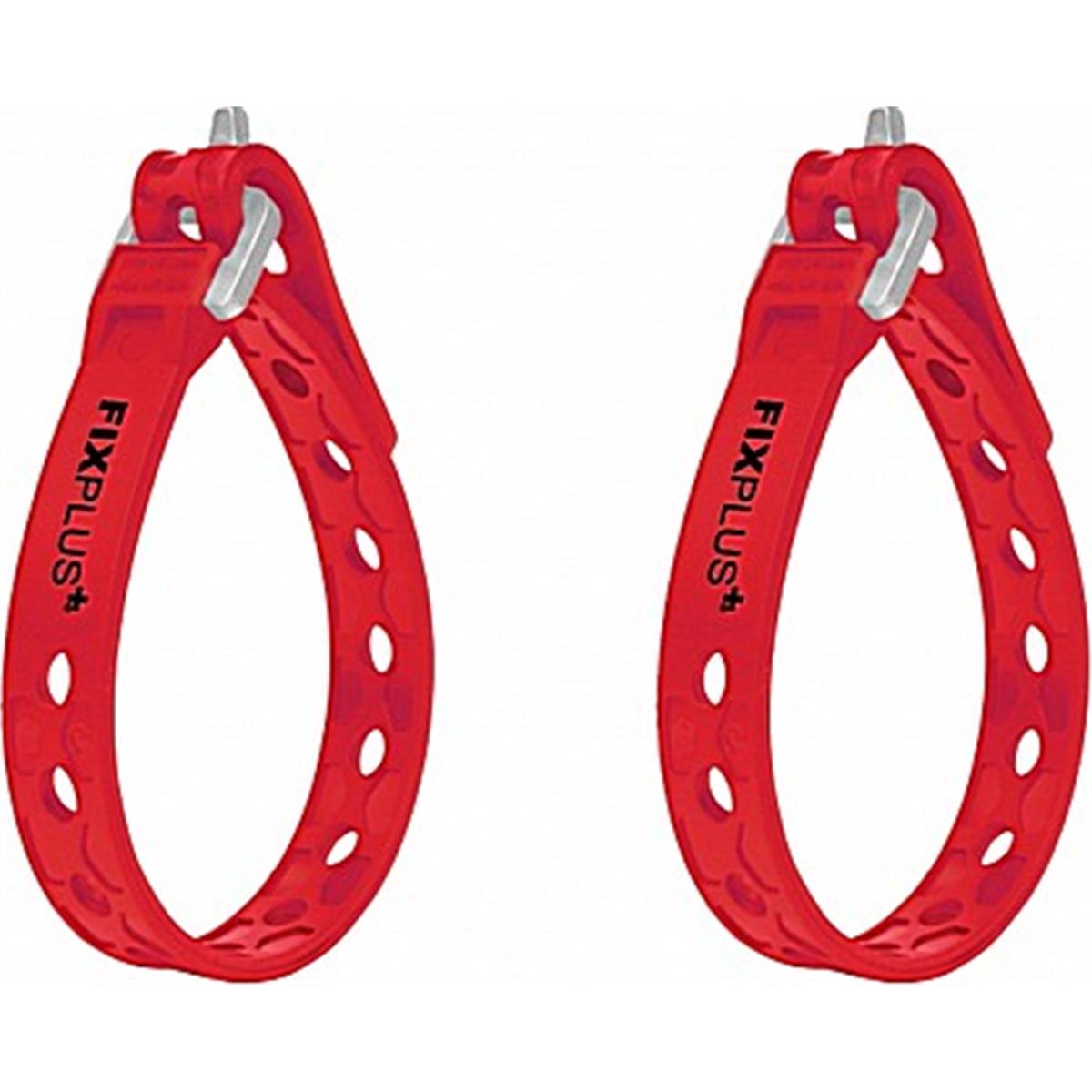 0742948374040 - Befestigungsbänder Rot 23 cm aus TPU - 2 Stück 65 kg Belastbarkeit