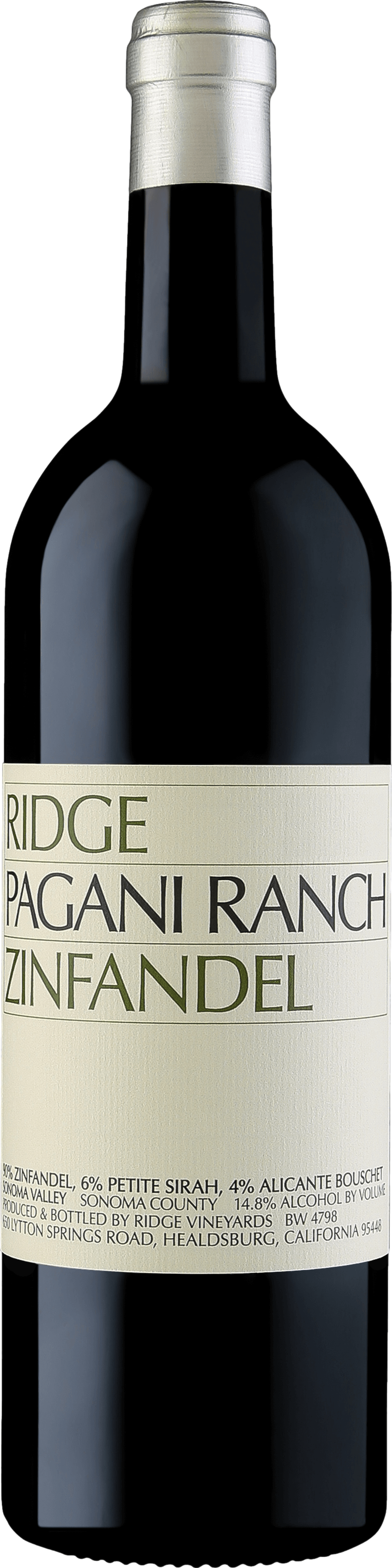 0744442831005 - Pagani Ranch Zinfandel 2021