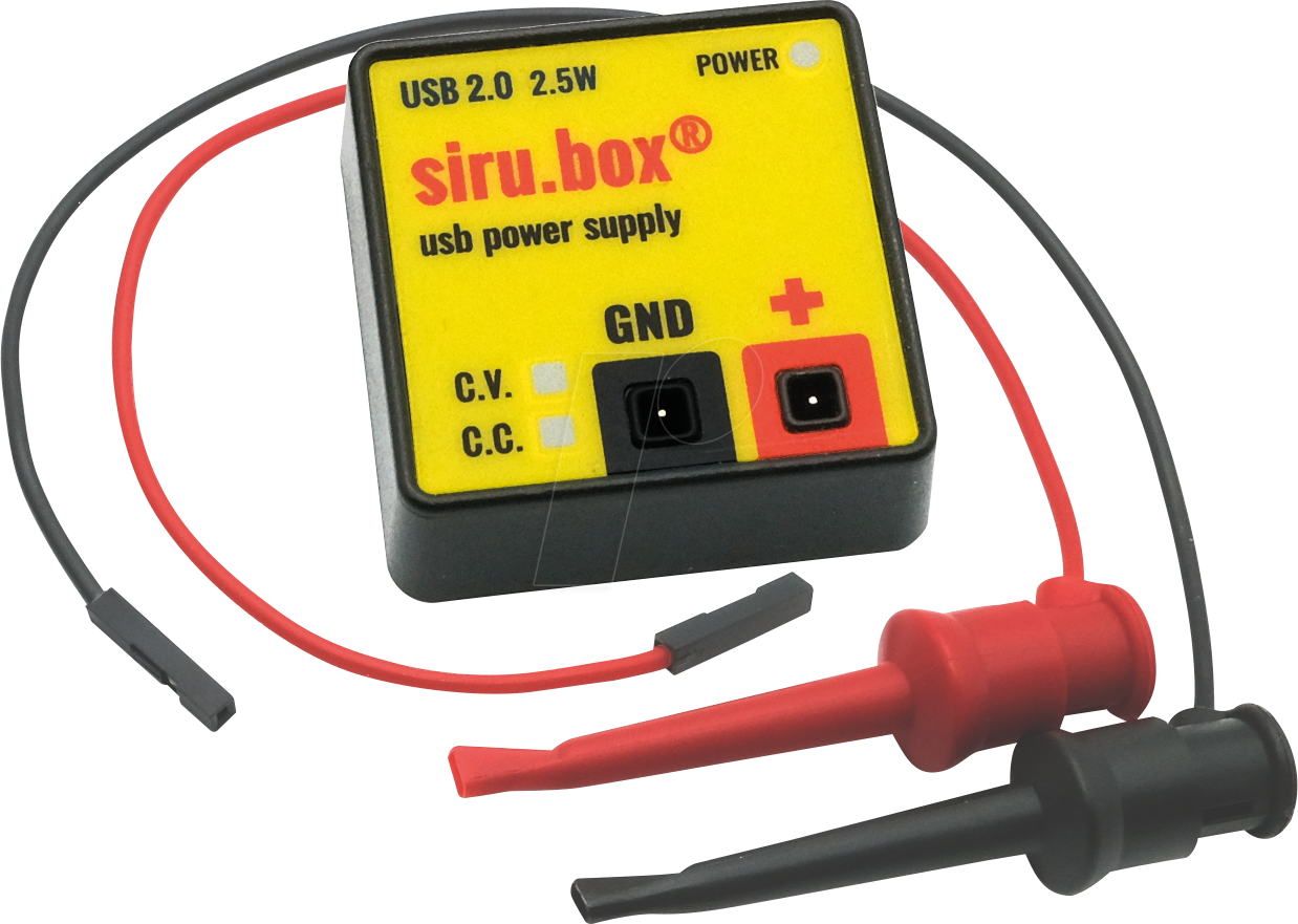 0745114802729 - SIRU-BOX - Labornetzgerät Miniatur 0 - 15 V 06 A max 25 W