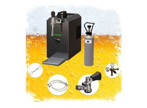 0745202839910 - Komplett Set - Zapfanlage STREAM 50 Bierkoffer Bierzapfanlage Durchlaufkühler 1-leitig Trockenkühler Zapfkopf5 Liter Adapter