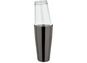 0745202843450 - Boston Shaker 28oz - Edelstahl - GMB - Gunmetal black mit original amerikanischen Mixing Glas - Farbe Schwarz