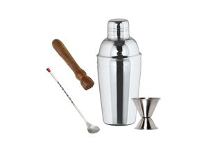 0745202846352 - Cocktail Shaker set klein - 3-teiliger EDELSTAHLSHAKER