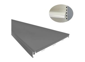 0745751226926 - Regal Fachboden L125 T57 weißaluminium - Tegometall