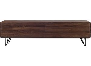 0745760382088 - Lowboard WHITEOAK Sideboards Gr B H T 160 cm x 45 cm x 40 cm Mit Metallbeinen braun (nussbaum natur geölt) Lowboards extravagantes Design in hochwertiger Qualität