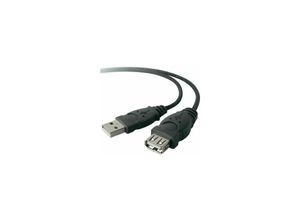 0745883713424 - Verlängerung usb-a (m) auf usb-a (f) dstp ? 18 m ? schwarz - Belkin