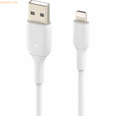 0745883788675 - BOOST CHARGE - Lightning-Kabel - Lightning männlich zu USB männlich - 2 m - weiß - für Apple 105-inch iPad Pro  129-inch iPad Pro (2nd generation)  iPhone 11 11 Pro 11 Pro Max 8 XR XS XS Max