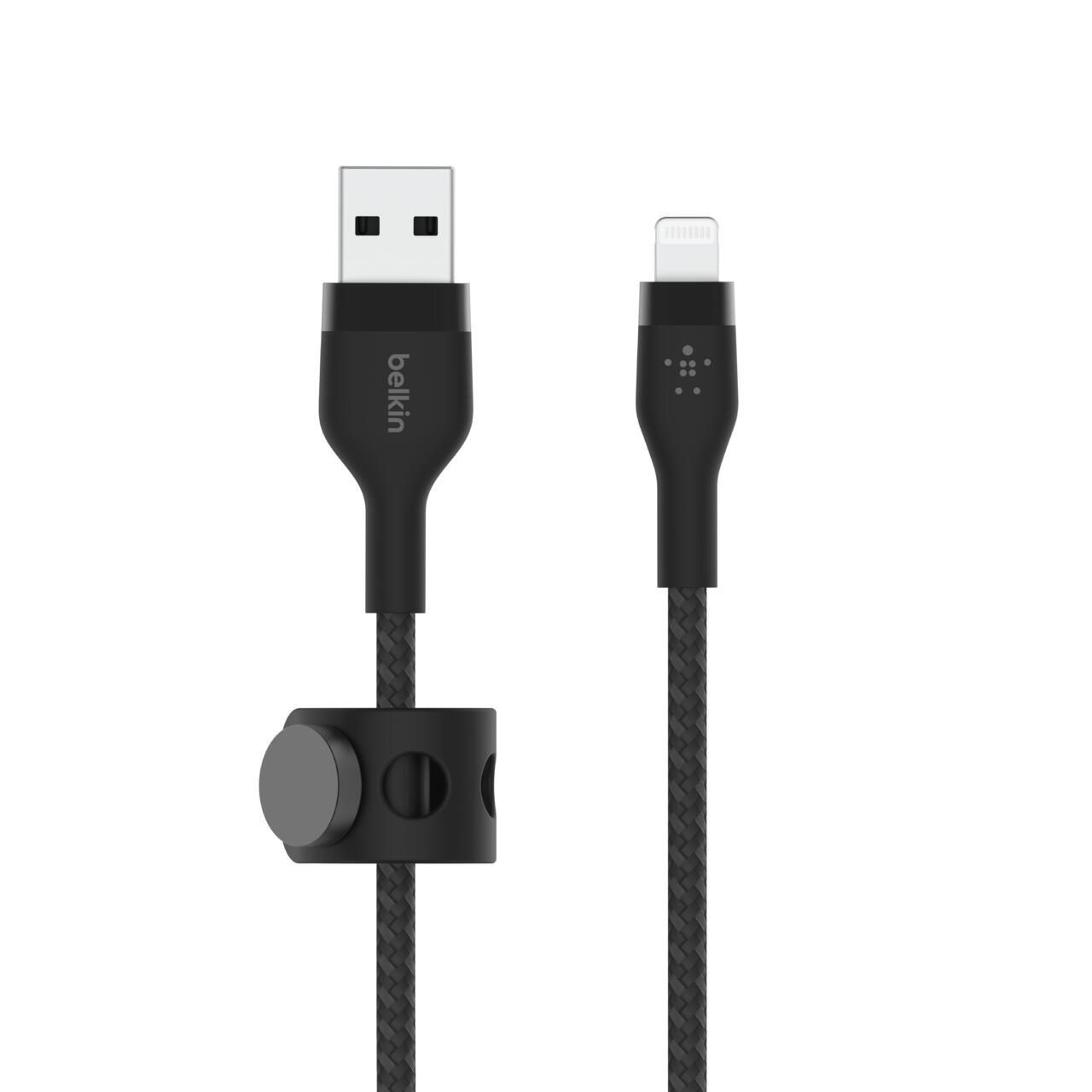 0745883832392 - schwarz  CAA010bt2MBK Flex Lightning USB-A 2m mfi zert schwarz  CAA010bt2MBK CAA010BT2MBK 0745883832392