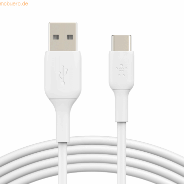 0745883860210 - BoostCharge usb Kabel 1 m usb 20 usb a usb c Weiß - Belkin