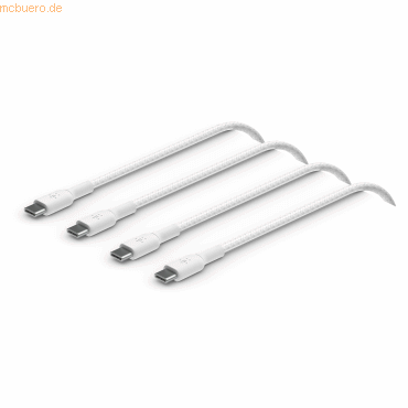 0745883860234 - CAB004BT1MWH2PK 1x2 Belkin geflocht PVC Kab 1m USB-C USB-C weiss CAB004bt1MWH2PK CAB004BT1MWH2PK 0745883860234