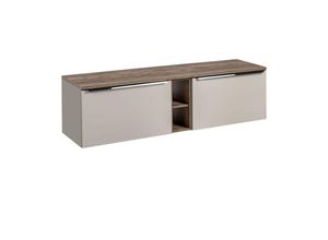 0747052051993 - Waschtischunterschrank 3-tlg AKAN 180cm Taupe ohne Waschtisch