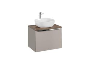 0747052052129 - Waschtischunterschrank 60cm akan Taupe inkl Waschtisch