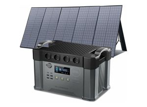 0747165204453 - Allpowers - Portable Power Station (S2000) 1500 Wh Mobile Power Storage Battery Solar Generator 2000 w (Peak 4000 w) Socket with 400 w Foldable Solar