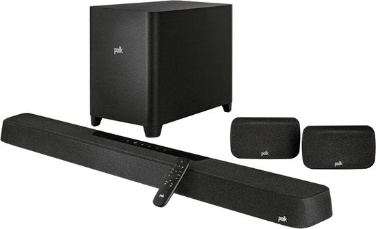 0747192136963 - POLK Heimkinosystem Magnifi Max AX SR Heimkinosysteme Wireless-Surround-Lautsprechern und Subwoofer schwarz Heimkino-Soundsysteme