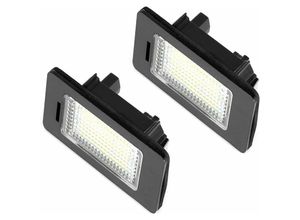 0749655503039 - Qiedie - 2 Stück Autolichter LED-Nummernschildbeleuchtung Zubehör kompatibel mit F10 F11 F18 F22 F30 F31F32 F34 F35 E39 E84 E60 E82 E70 E90 E92