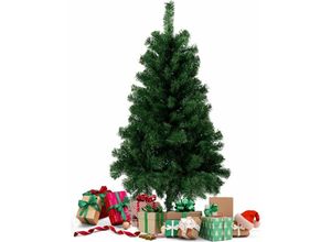 0749767286462 - 4FT Künstlicher Weihnachtsbaum 120cm(Ø ca 66 cm) Xmas Pine Tree Künstliche Kanadische Tanne mit Metallständer Xmas Tree Home Decor Perfekt für