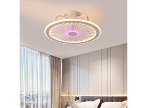 0749767384236 - LED Licht Fernbedienung Modern Deckenventilator mit Beleuchtung Schlafzimmer