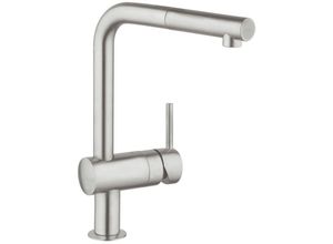 0750122361045 - Minta Einhebel-Spültischmischer mit SuperSteel Brause (G-32168dc0) - Grohe