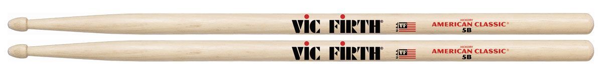 0750795000272 - Vic-Firth - 5B Sticks American Classic Wood Tip