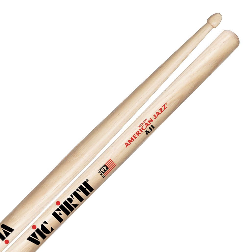 0750795011186 - Vic-Firth - AJ1 Sticks American Jazz Wood Tip