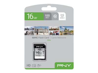0751492625546 - PNY Elite - Flash-Speicherkarte - 16 GB - UHS-I U1 Class10 - SDHC UHS-I 0751492625546 - PNY Elite - Flash-Speicherkarte - 16 GB - UHS-I U1 Class10 - SDHC UHS-I