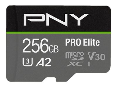 0751492639062 - Technologies SD MicroSD XC Card 256GB Pro Elite R100MB s W90MB s reta P-SDU256V32100PRO-GE