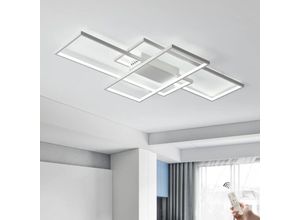 0751717719869 - Ganeed - Deckenleuchte Dimmbarer led Kronleuchter mit FernbedienungModerne 50W 3-Schicht Quadratische Deckenlampe Acryl Unterputz Deckenleuchten