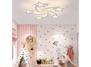 0751717720070 - Ganeed - Dimmbare LED-Deckenleuchte 60 w Moderne Acryl-Deckenleuchte 5-Sterne-Kronleuchterbeleuchtung für Kinderzimmer Schlafzimmer Wohnzimmerdecke