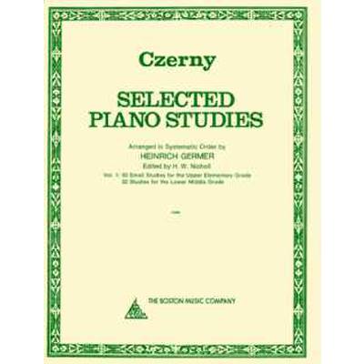 0752187432654 - Selected piano studies 1 | Studienwerke 1