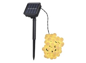 0753004074446 - Solar 50 LED-Lichterkette IP44 wasserbeständig für den Außenbereich zum Aufhängen Lichterkette Heimdekoration Kugelgirlande Lampe warmweiß