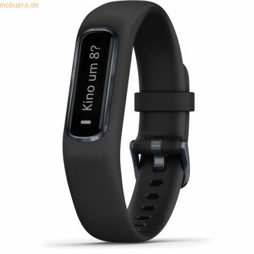 0753759205157 - vivosmart 4 - Midnight Black - Aktivitätsmesser mit Band - Silikon - schwarz - Bandgröße L - einfarbig - Bluetooth ANT+ - 215 g (010-01995-03)