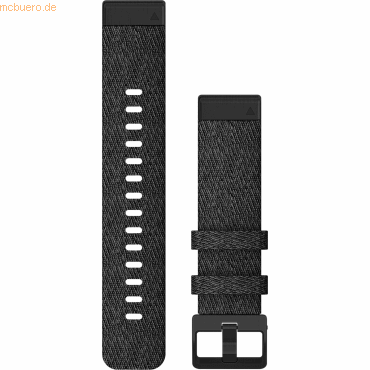 0753759233426 - QuickFit (20 mm Nylon) Sportuhr + Smartwatch Armband Schwarz