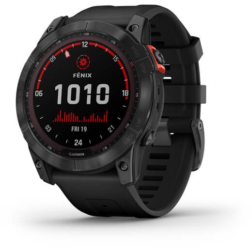 0753759278212 - GARMIN Fenix 7X Solar Smartwatch Edelstahl Silikon 127-210 mm Schwarz Schiefergrau