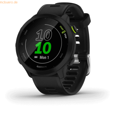 0753759279639 - Forerunner 55 - Schwarz - Sportuhr mit Band - Silikon - schwarz - Anzeige 263 cm (104) - Bluetooth ANT+ - 37 g (010-02562-10)