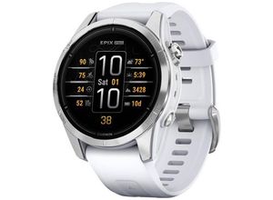 0753759317959 - GARMIN EPIX PRO GEN 2 (42MM) Smartwatch Silikon 108-182 mm Steinweiss Silber