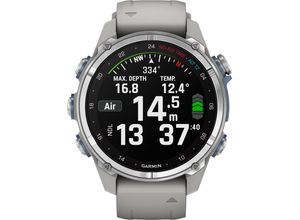 0753759333034 - GARMIN® Damen Touchscreen Smartwatch DESCENT™ MK3 010-02753-04 grau