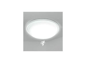 0754080630519 - Naizy - 15W led Deckenleuchte mit Bewegungsmelder led Sensor Deckenlampe Flurleuchte Moderne Rund Deckenlampe mit IP44 Wasserdicht für Wohnzimmer