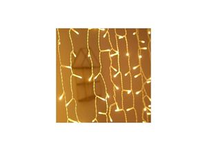 0754080631615 - Lichterkette 5m 200LEDs Eisregen Lichterkette Warmweiß Lichtervorhang mit 8 Leuchtmodi Speicherfunktion Lichtervorhang IP44 Wasserdicht