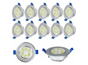 0754080644271 - Yardin - led Einbaustrahler 20 x 3W Einbau-Spots Deckenspots Schwenkbar Deckeneinbauleuchter Einbaulampe Leuchtmittel Warmweiß