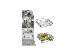 0754080648415 - Yardin - Teleskopschublade Küchen Organizer Schrankauszug Küchenschublade Küchenschrank Regal Einsatz Schlafzimmerschublade Schrankkörbe für