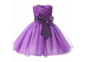 0754495586180 - Northix - Abendkleid mit Schleife und Blumen - Violett (140)