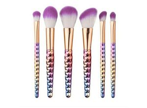 0754495611271 - Make-up Pinsel Set 6 Pinsel - Regenbogen