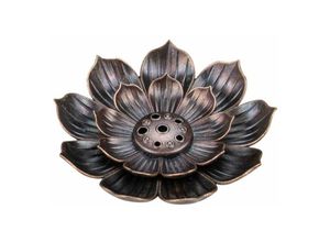 0754495613251 - Northix - Räucherstäbchenhalter Lotus - Bronze