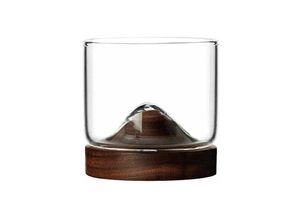 0754495616986 - Northix - Whiskyglas mit Untersetzer aus Holz